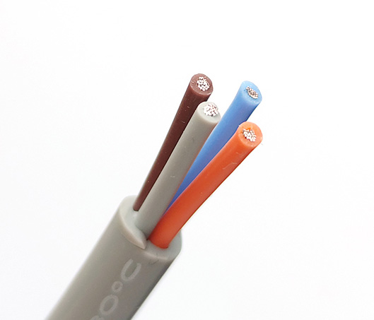 4×0.75mm?耐高温硅胶电缆灰色4芯硅胶线